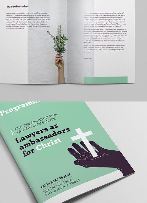 conference brochure design